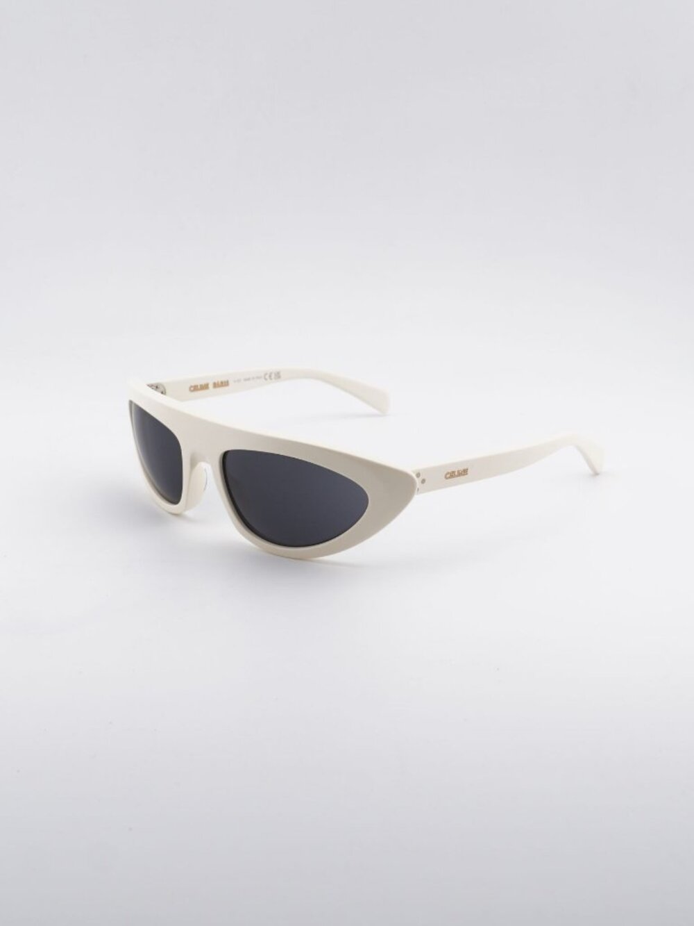 Lowest Price! Celine CL40261I 25A Sunglasses - Shiny Ivory Frame, Smoke Lenses